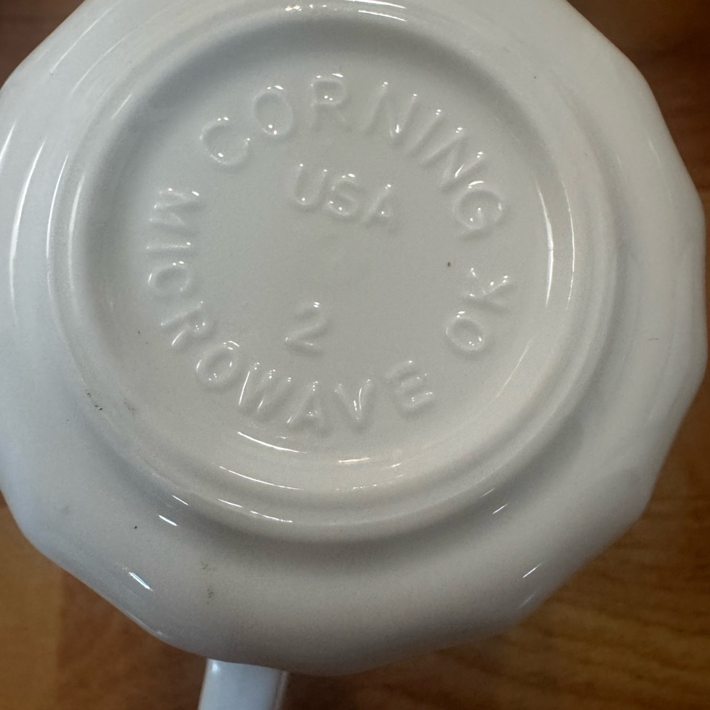 Vtg Corelle Corning English Meadow Set Of 8 Floral Swirl Coffee Mugs/Cups USA - Picture 11 of 16